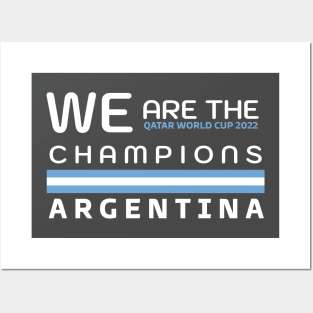 QATAR WORLD CUP 2022 - CHAMPIONS ARGENTINA Posters and Art